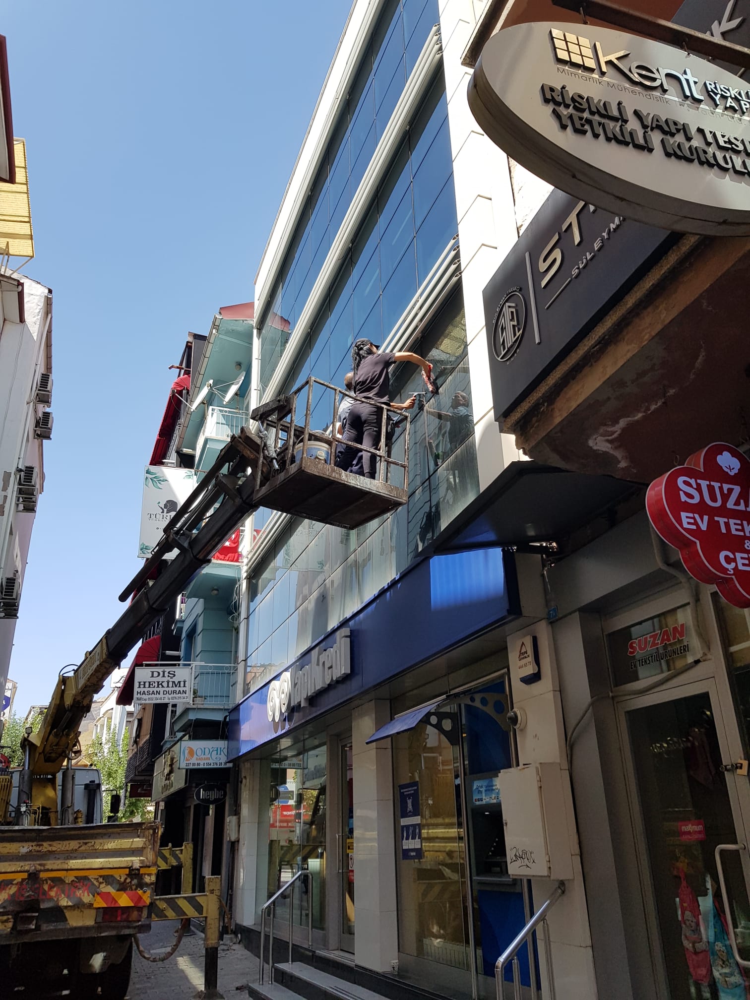 Cam Cephe Bina Temizliği, Dış Cephe Cam Temizliği, Bina Dış Cam Temizliği